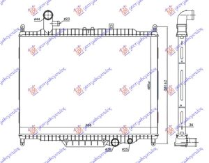 HLADNJAK MOTORA 3.0 TD DIZEL (MAN/AUTO) (485x685x36) 2010- (KOYO)