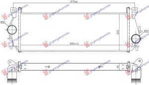 HLADNJAK INTERKULERA 2.2-2.4 DIZEL (590x202)