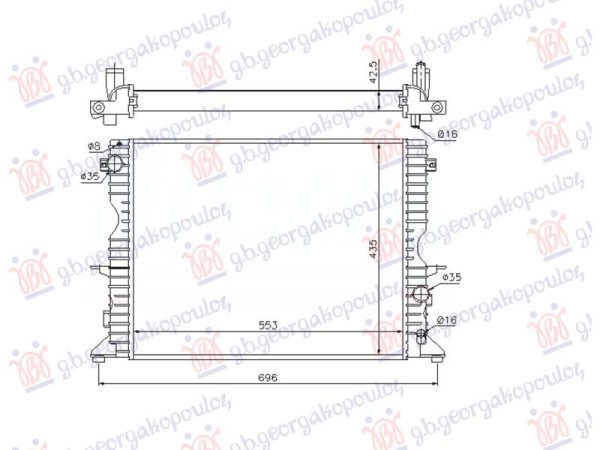 RADIATOR DIESEL MANUAL (553x439) (NRF)