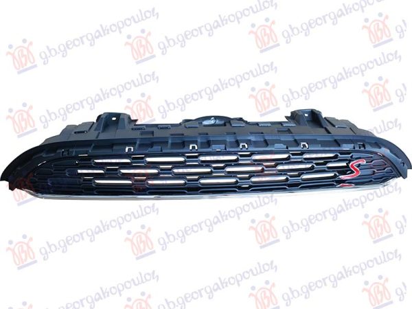 GRILLE BLACK (W/CHROME MOULDING) (S)
