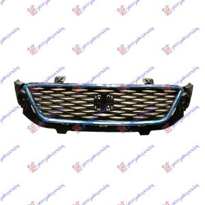 GRILLE COMPLETE W/CHROME MOULDING