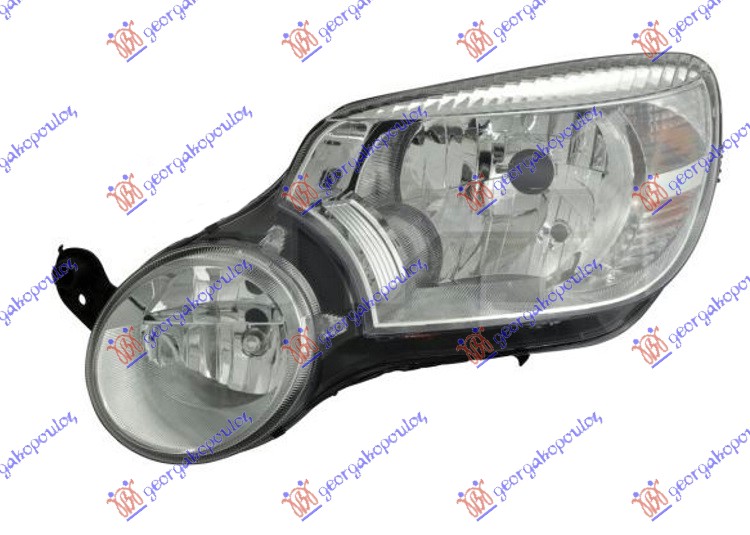 FAR ELEKTRICNI BEZ MAGLENKE (H4) (TYC) LEVO