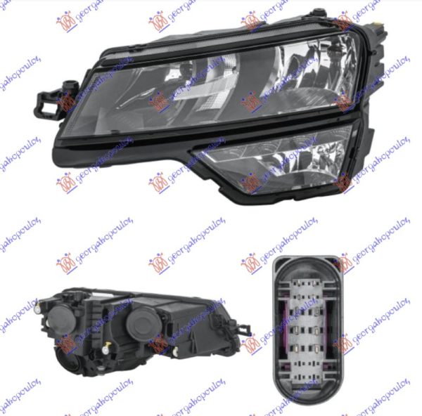 FAR ELEKTRICNI (H7/H1) SA LED DNEVNIM SVETLOM (DEPO) LEVO