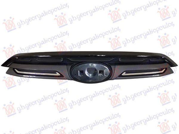 PVC MASKA (GORNJI DEO) CRNA/SIVA (HROM LAJSNE)