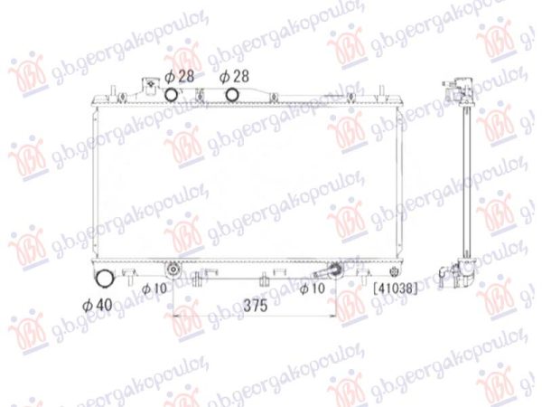 RADIATOR 3.6 PETROL AUTOMATIC (350x698) (KOYO)