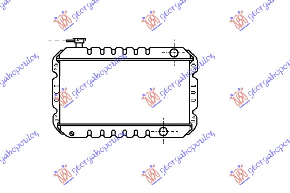 RADIATOR 0.8-1.0 PETROL 1985-1992 (240x495x34)