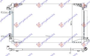 HLADNJAK KLIME 1.2 TURBO BENZIN (690x400x12)