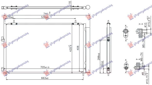 CONDENSER ALL MODELS PETROL/DIESEL (665x415x16) (KOYO)