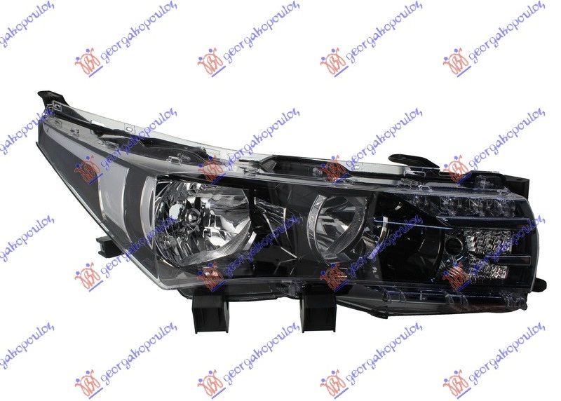 FAR ELEKTRICNI CRNI SA LED DNEVNIM SVETLOM (TYC) DESNO