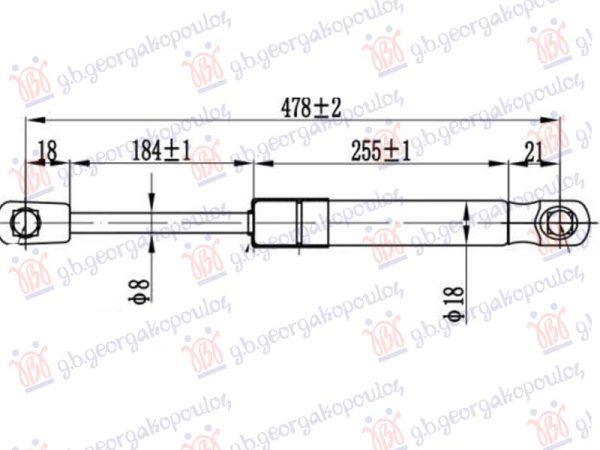 AMORTIZER HAUBE (479L-300N)