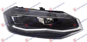 HEAD LAMP LED (W/CHROME MOULDING) (VALEO)