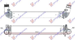 HLADNJAK INTERKULERA 2.0 (GTi) BENZIN (690x105x80)
