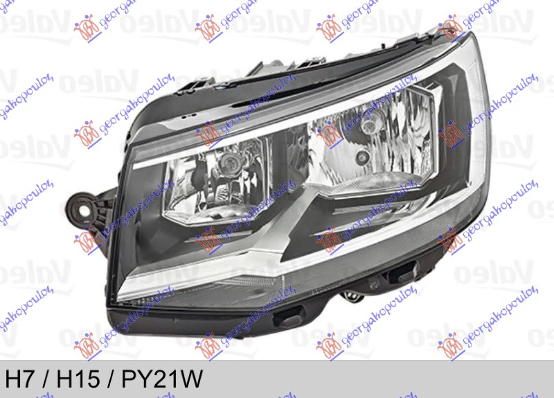 FAR ELEKTRICNI (H7/H15) (VALEO) LEVO