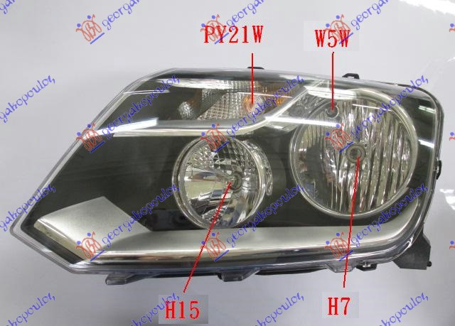 FAR ELEKTRICNI (H7/H15) 2013- (VALEO) LEVO
