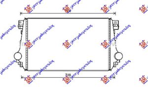 HLADNJAK INTERKULERA 2.0 DIZEL - 2.0 TSi BENZIN (620x400x30)