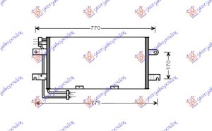 HLADNJAK KLIME BENZIN/DIZEL (63.5x310x21)