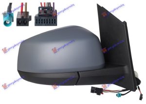 RETROVIZOR ELEKTRICNI SA GREJACEM PM (ELEKTRO-SKLOPIV) (MRTAV UGAO) (CIP RADIO ANTENE) (10 PIN) DESNO