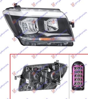 FAR ELEKTRICNI (H7/H15) (HELLA) DESNO